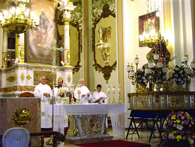 2007-Preparación fiestas patronales alzira en el santuario