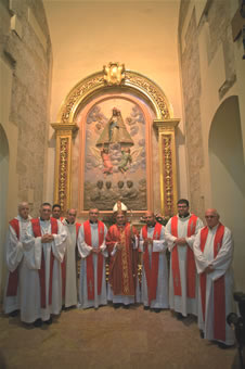 2008-Bendición del retablo de los mártires en Santa Catalina