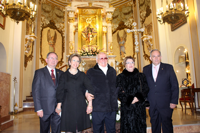2012-Homenaje a los presidentes salientes de la Real Cofradía de Nuestra Señora del Lluch.